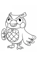 Animal Crossing kleurplaat 4